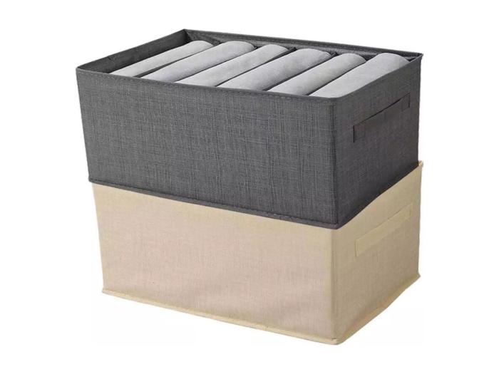 Organizer Salvaspazio Per Armadi Scatola Pieghevole 6 Scomparti 44x20x30cm 87403 4229963