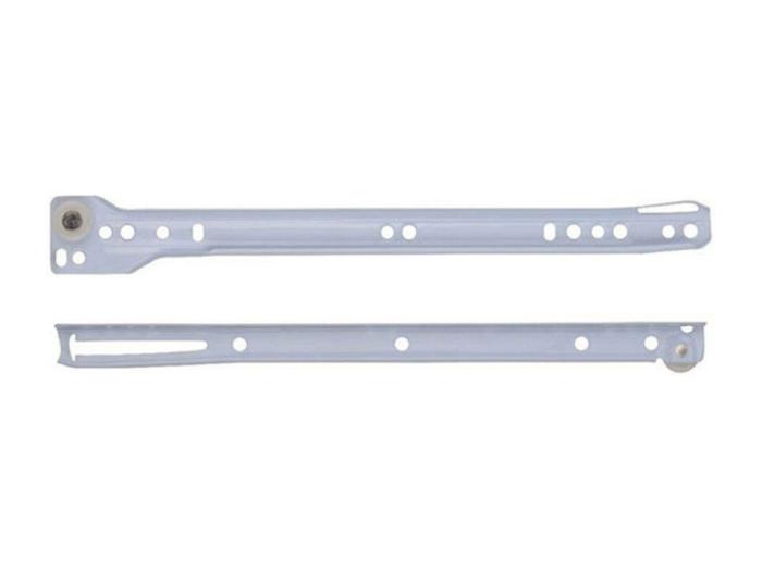 Guide Per Cassetti 2pz Scorrevoli A Rullo Binario Bianche A Estrazione Acciaio 4229587